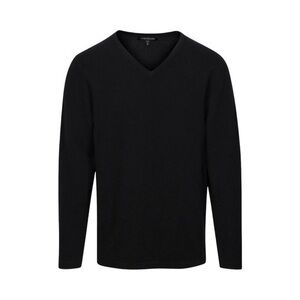 NakedCashmere Men’s V-Neck Black Pullover Sweater
